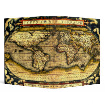 Ortellius World Map 1570 3 Ring Binder