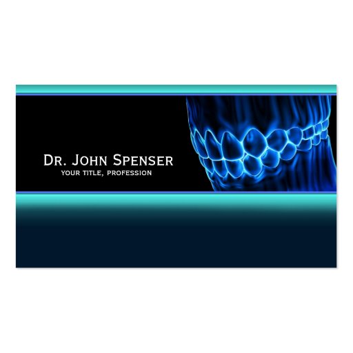 Orthodontist Business Card (front side)