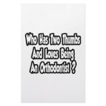 Orthodontist Joke...Two Thumbs Custom Stationery