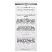 Orthodox Wedding Description 4 x 9 cards Personalized Rack Card