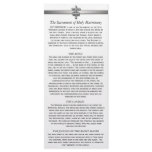 Orthodox Wedding Description 4 x 9 cards rack cards