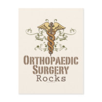Orthopaedic Surgery Rocks Postcard by MedicalTeesGifts Orthopaedic Surgery Rocks Postcard