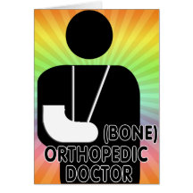 ORTHOPEDIC (BONE) DOCTOR LOGO GREETING CARDS