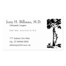 Orthopedic Crooked Tree Appointment Business Card Template
