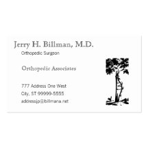 Orthopedic Crooked Tree Business Card