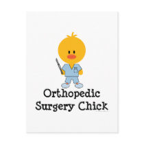 Orthopedic Surgery Chick Postcard