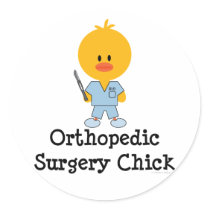 Orthopedic Surgery Chick Stickers