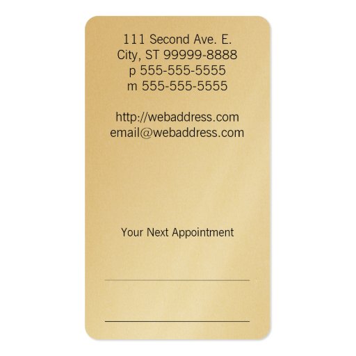 Orthopedic Surgery Crooked Tree Business Card Templates (back side)