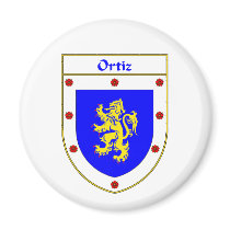 Ortiz Coat of Arms/Family Crest magnets