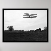 Orville Flying High in Airplane 1905 Posters