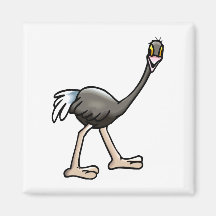 Orville Ostrich Fridge Magnets