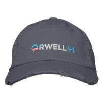 Orwell 1984 Hat embroidered hats by Libertymaniacs Orwell 1984 Hat embroidered hats