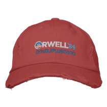 Orwell 1984 Hat embroidered hats by Libertymaniacs Orwell 1984 Hat embroidered hats