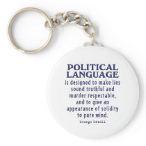 Orwell on Political Language Keychain