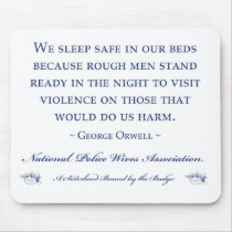 Orwell Quote w/logo Mousepad mousepads