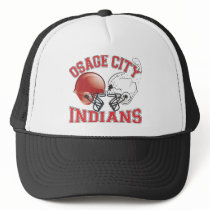 Osage City Indians Crashing Helmets Mesh Hats