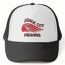 Osage City Indians Wave Mesh Hats