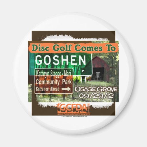 Osage Grove Goshen Disc Golf Grand Opening Refrigerator Magnet