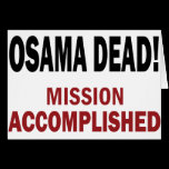 OSAMA DEAD! cards