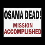 OSAMA DEAD! postcards