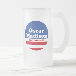 Oscar Madison for Council mug