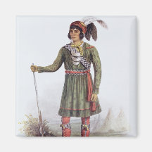 Osceola or 'Rising Sun', a Seminole Leader Magnets