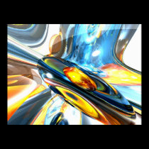 Oscillating Color Abstract Poster posters