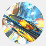 Oscillating Color Abstract Sticker