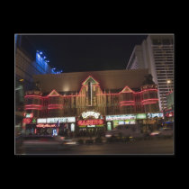 O'Sheas Las Vegas at Night Photo Postcards postcards