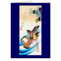 Oshidori (Mandarin Ducks), Utagawa Hiroshige cards by masterpiecesofart Oshidori (Mandarin Ducks), Utagawa Hiroshige cards