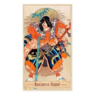 Oshimodori,from the series Eighteen Great Kabuki Business Card Template