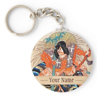 Oshimodori,from the series Eighteen Great Kabuki Key Chains