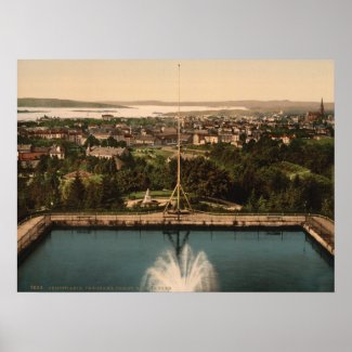 Oslo from St Hanshaugen Park, Norway print