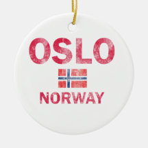 Oslo Norway Designs Christmas Tree Ornament