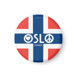 magnet, souvenir, norway, oslo, peace, love, gift,