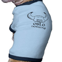 Oslo Norway Viking Hat Dog Shirt