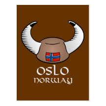 Oslo Norway Viking Hat Post Cards