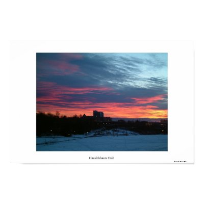 Oslo Sunset Print