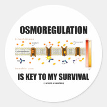 Osmoregulation es dominante a mi supervivencia etiqueta redonda