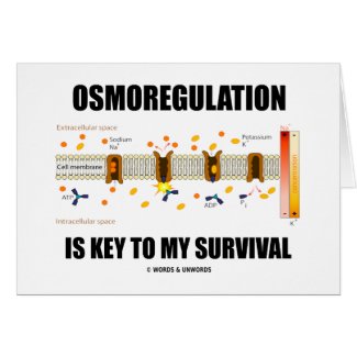 Osmoregulation Is Key To My Survival card