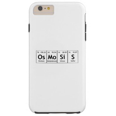 OsMoSiS Periodic Table Elements Word Chemistry Tough iPhone 6 Plus Case