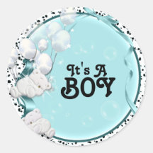 Oso de la invitación del nacimiento del bebé del m pegatinas  