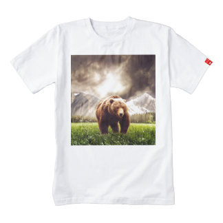 Oso de la montaña playera zazzle HEART