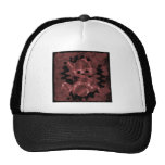 Oso de peluche espiral rojo del humo gorro de camionero