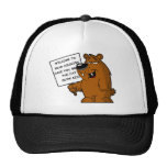 Oso grizzly divertido gorro de camionero