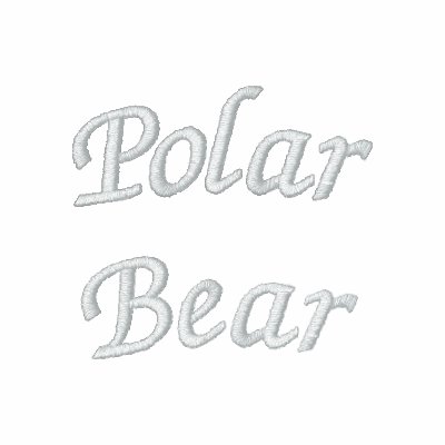 Oso polar sudadera bordada con capucha Oso polar sudadera bordada con capucha
