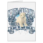 Oso polar Carolina del Norte Tarjeta