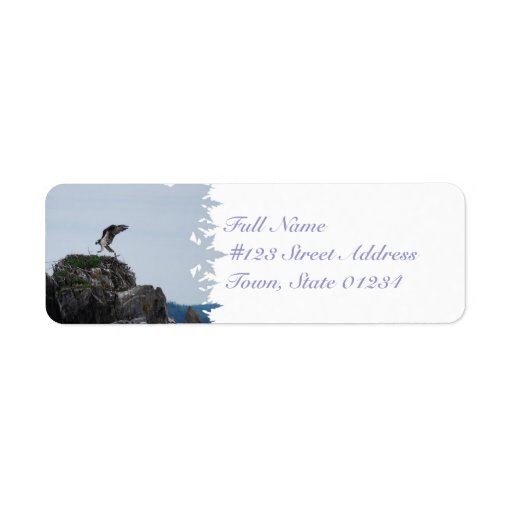 Osprey Landing Mailing Label