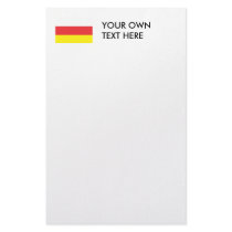 Ossettia-Alania Flag Customized Stationery