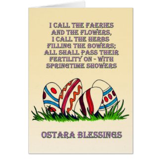 Ostara Blessings: Card card